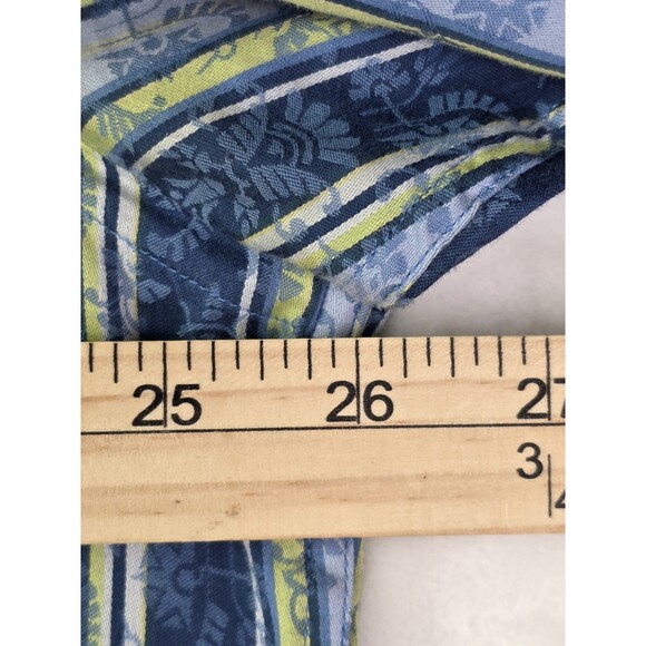 Visconti Men's XL Blue Stripe Long Sleeve‎ Button Down Shirt - Picture 7 of 9